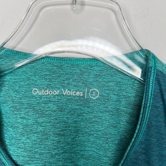 Outdoor Voices Tri-Tone Slash Back Crop Sports Bra Size Small - Picture 6 of 7